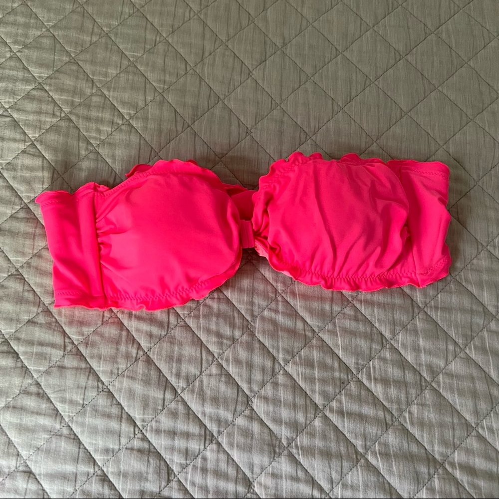 Victoria’s Secret Ruffle Tie-Back Bandeau Top